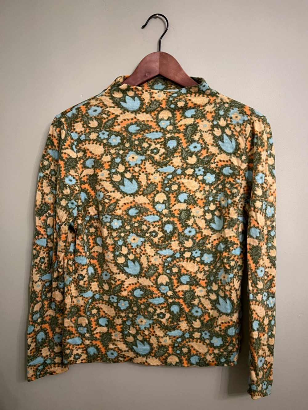Vintage 1960’s/70’s Paisley Mock Turtleneck